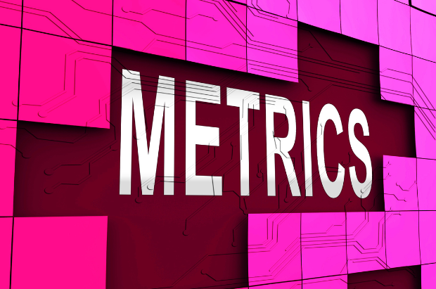 Email Marketing metrics on a pink background