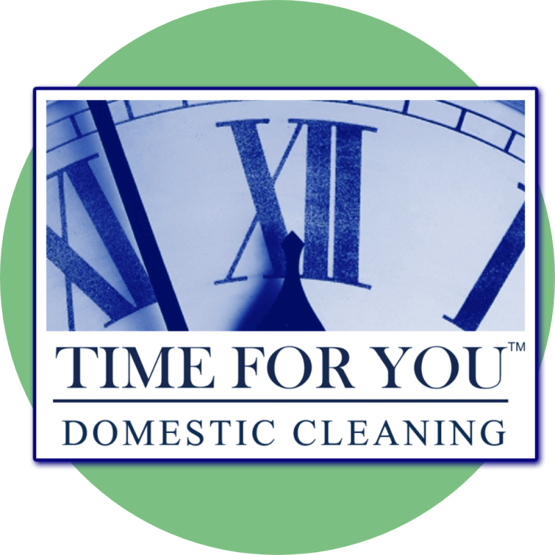 time for you logo on a green circle